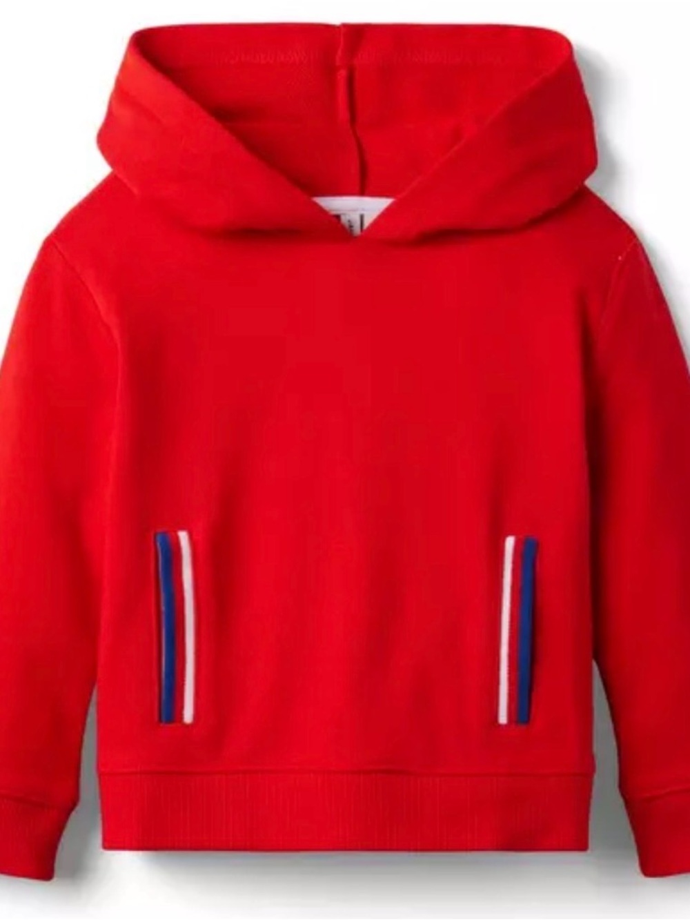 Janie and Jack - size 5 - Striped Pocket Hooded Sweatshirt